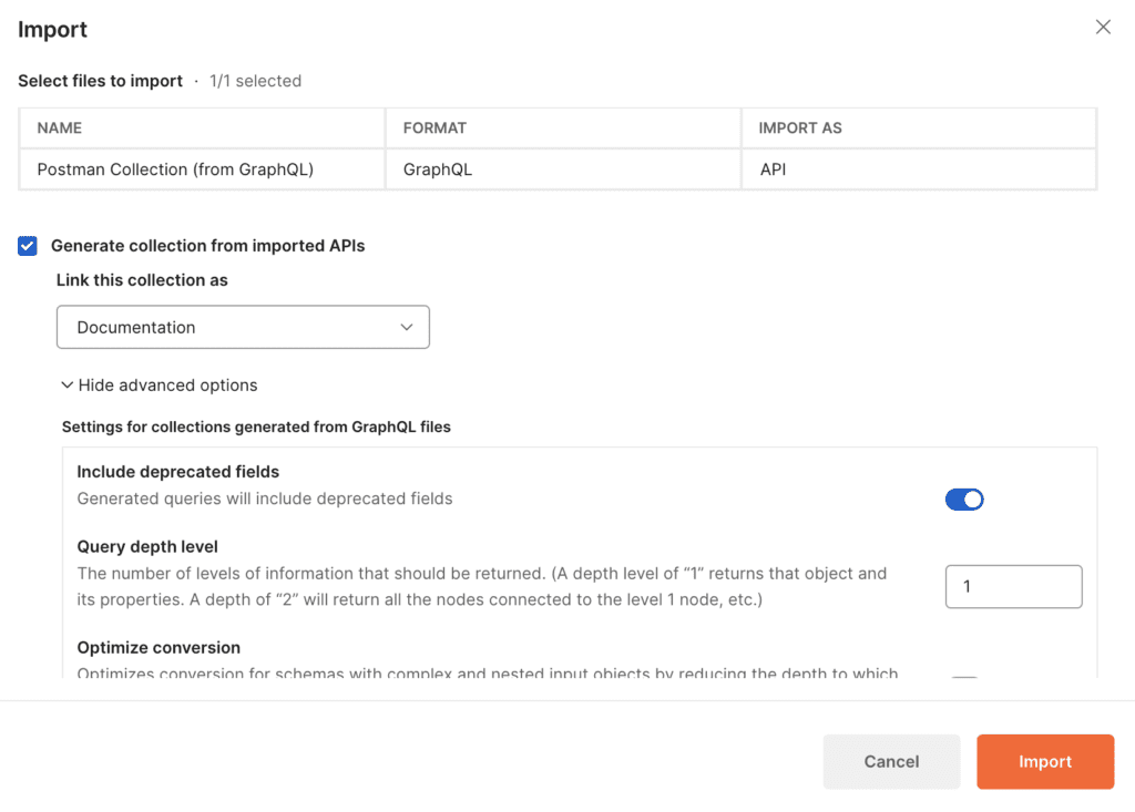 Importing APi in Postman